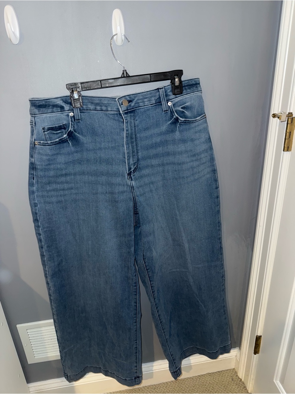 Sonoma Goods For Life High Rise Wide Leg Jeans Women’s Size 18 Medium Wash